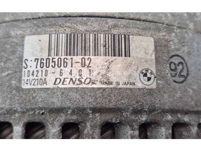 Генератор 7605061, 14V210A   BMW X1 E84      