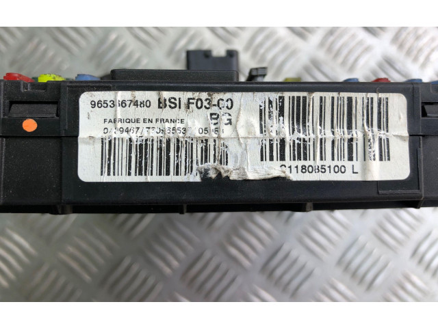  Pojistková skříňka 9653667480, BSIF03C0   Citroen C2 2007