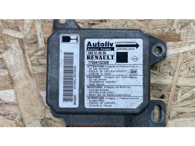 Блок подушек безопасности 550510000   Renault Scenic I