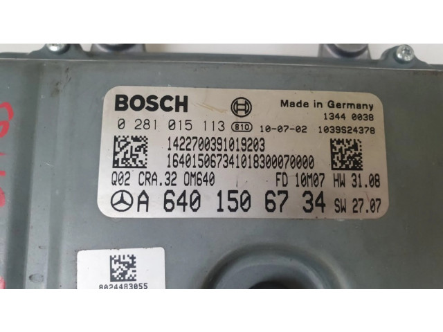 Řídící jednotka 0281015113, A6401506734   Mercedes-Benz B W245 2008