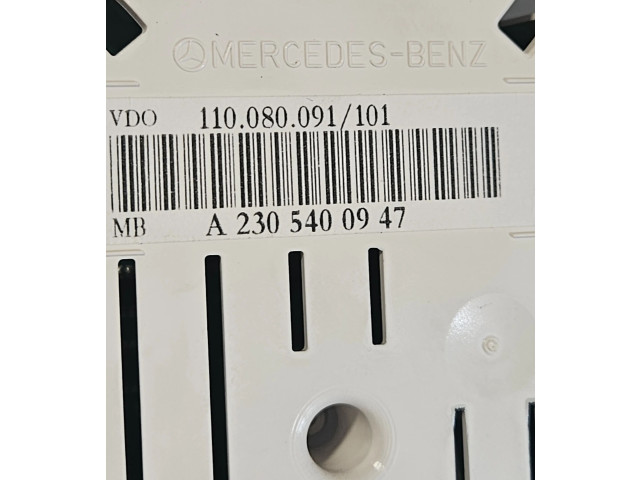 Přístrojová deska  Mercedes-Benz SL R230 2005 A2305400023, A23054000239128  