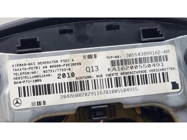 Подушка безопасности водителя 2048600202, 305543899162AM   Mercedes-Benz C W204