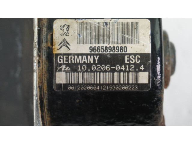 Jednotka ABS 9665898980, 10020604124   Peugeot 207 2010
