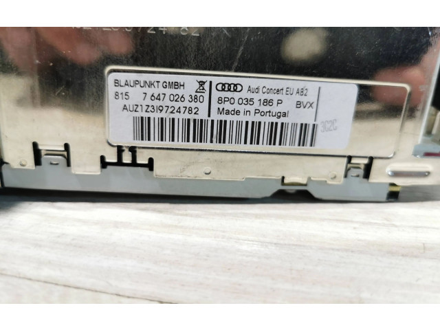Řídící jednotka 8P0035186P, 7647026380   Audi A3 S3 A3 Sportback 8P 2009