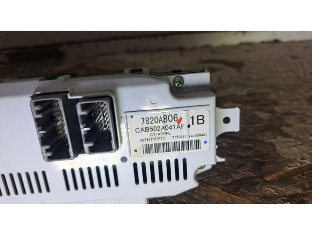 Блок управления климат-контролем 7820A806, CAB502A041AF   Mitsubishi ASX