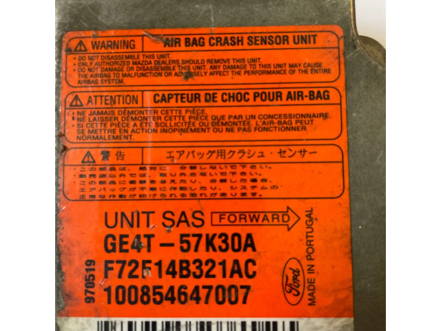 Блок подушек безопасности GE4T57K30A, F72F14B321AC   Mazda 626