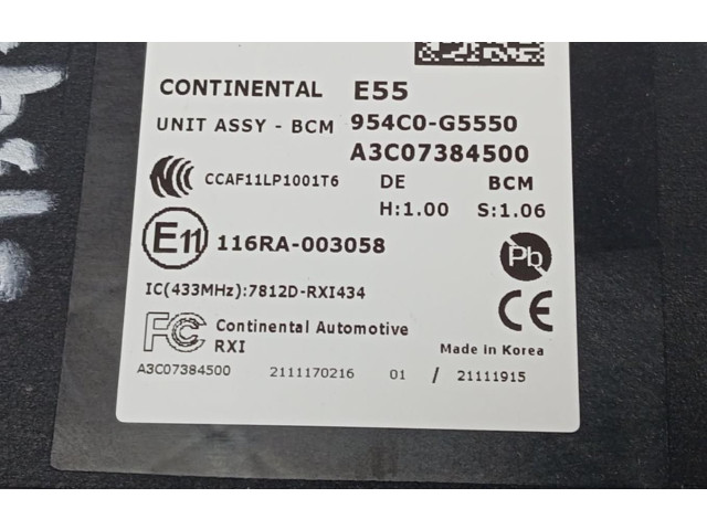 Řídící jednotka 954C0G5550   KIA Niro 2022