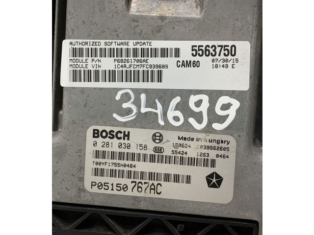 Блок управления двигателя     P05150767AC, 5563750    Jeep Grand Cherokee 