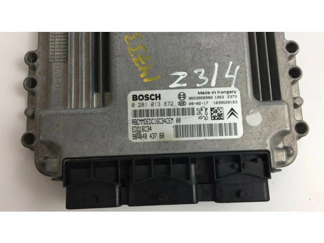 Блок управления 9664843780, Z314   Citroen C3 Picasso