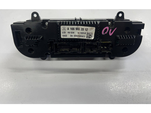 Блок управления климат-контролем A1669002012, 150920   MercedesBenz GLE (W166 - C292)