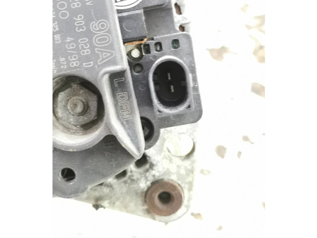Генератор 028903028D, 0124325003   Audi TT Mk1      