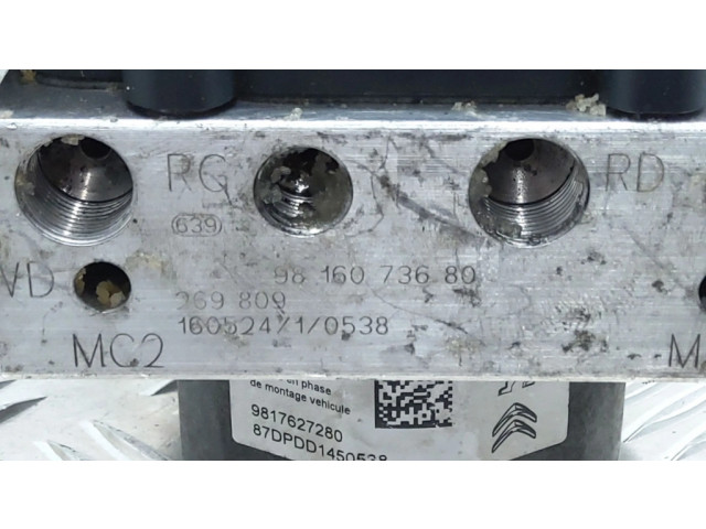 Jednotka ABS 9816073680, 9817627280   Peugeot 308 2016
