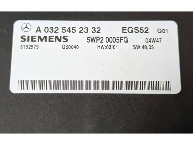 Блок управления коробкой передач 5WP20005FG, A0325452332   Mercedes-Benz CLK A209 C209