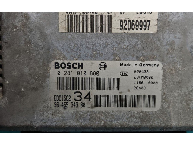 Řídící jednotka 0281010880, IMPRK1417360   Peugeot 607 2003