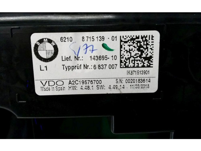 Přístrojová deska  BMW 2 F45 2014 6210871513901, 6210871513901  