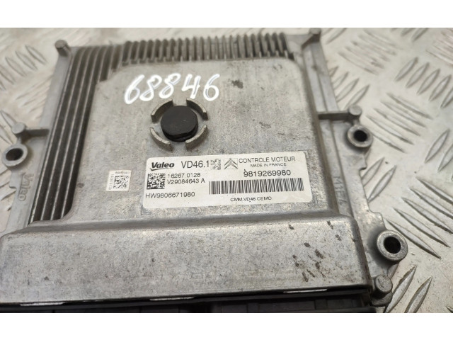 Řídící jednotka 9819269980, 9810666677   Peugeot 3008 II 2016