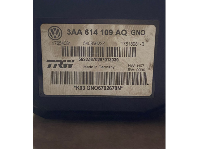 Jednotka ABS 3AA614109AQ, 54085622Z   Volkswagen PASSAT B7 2013