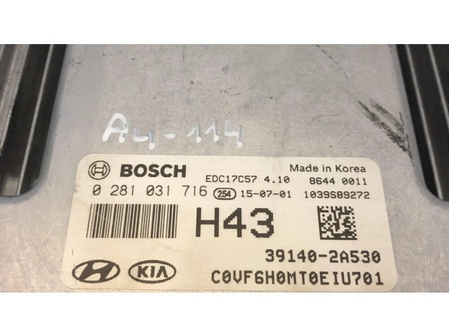 Řídící jednotka 391402A530, 0281031716   Hyundai i40 2015