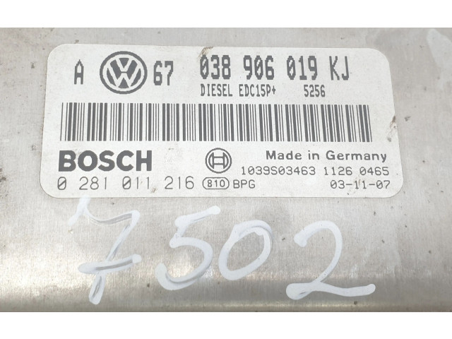 Řídící jednotka 038906019KJ, 038906019KJ   Seat Toledo II (1M) 2003