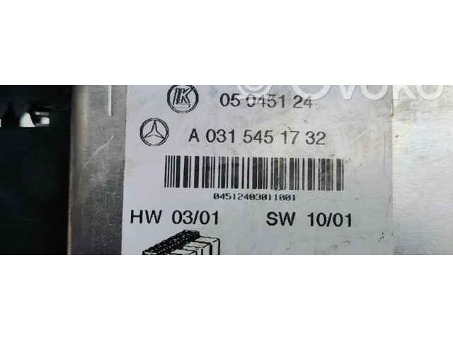   Pojistková skříňka A0315451732   Mercede-Benz S W220 2013
