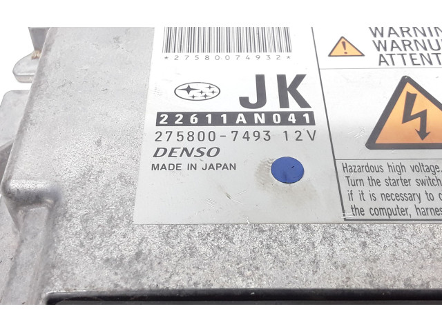 Řídící jednotka 22611AN041, 2758007493   Subaru Legacy 2008