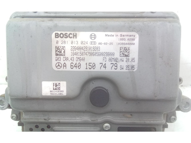 Řídící jednotka 0281013024, 0281013024   Mercedes-Benz B W245 2006