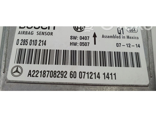 Блок подушек безопасности A2218708292   Mercedes-Benz S W221
