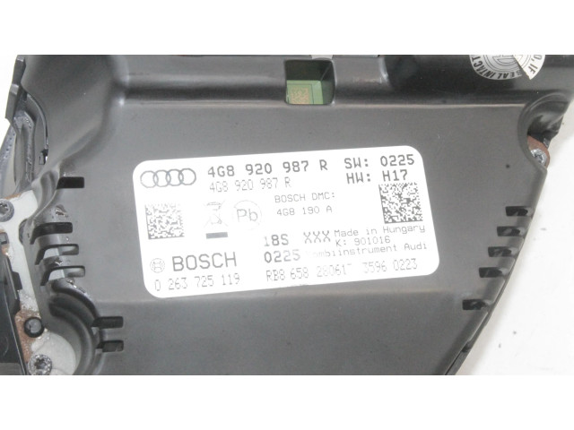 Přístrojová deska  Audi A7 S7 4G 2017 4G8920987R, 0263725119  