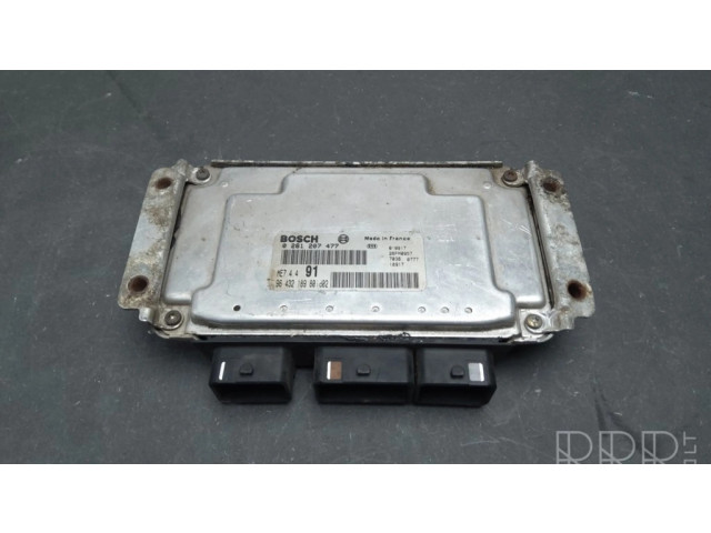Блок управления двигателем Блок управления 0261207477, 9643218980   Peugeot 206