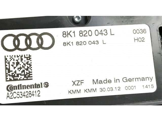 Блок управления климат-контролем 8K1820043L   Audi A4 S4 B8 8K