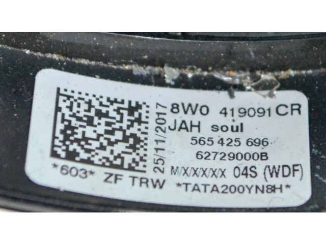 Volant Audi A4 S4 B9 2018 565425696, 8W0419091CR  