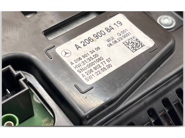 Přístrojová deska  Mercedes-Benz C W206 2022 NR211, A2069008419  
