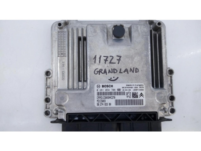 Řídící jednotka 9827483380, 0281034708   Opel Grandland X 2018
