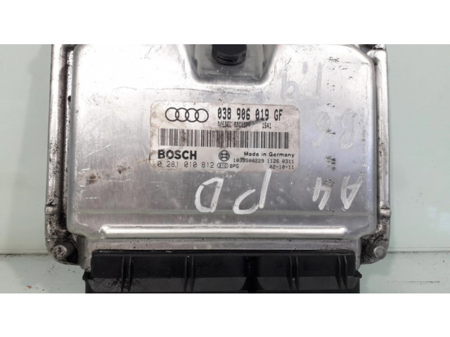 Řídící jednotka 038906019GF, 0281010812   Audi A4 S4 B6 8E 8H 2002