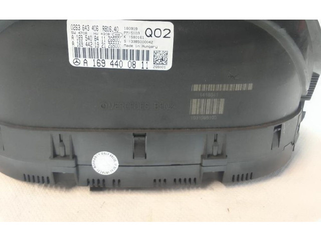 Přístrojová deska  Mercedes-Benz A W169 2008 A1694400811  