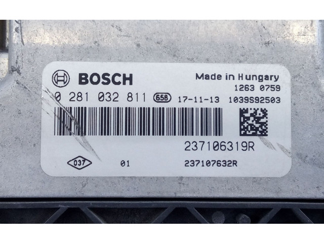 Řídící jednotka 237106319R, 0281032811   Dacia Dokker 2018