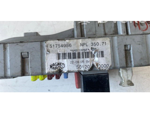   Pojistková skříňka 51754986, 188A9000   Lancia Musa 2007
