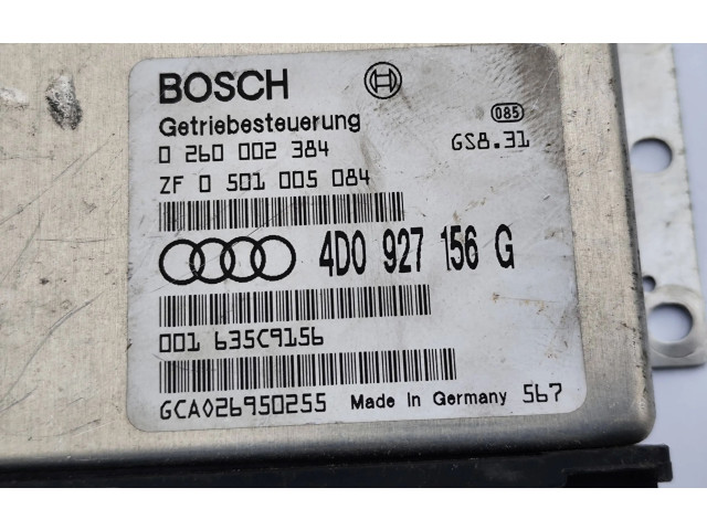 Блок управления коробкой передач 4D0927156G, 0260002384   Audi A8 S8 D2 4D