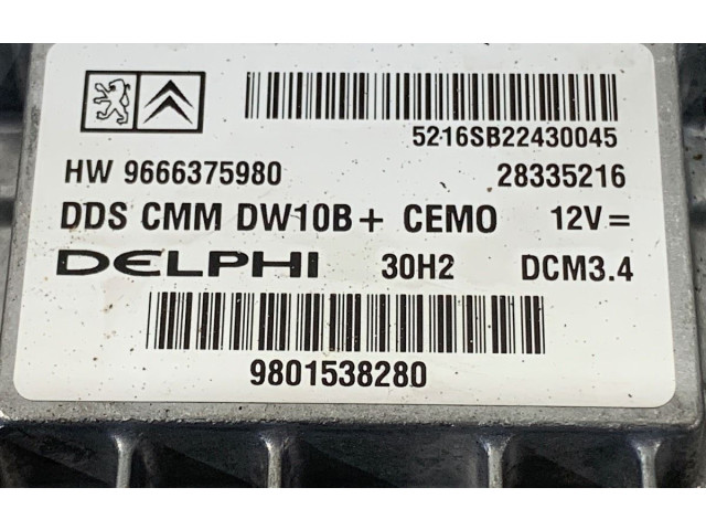 Řídící jednotka 9666375980   Peugeot 508 2012