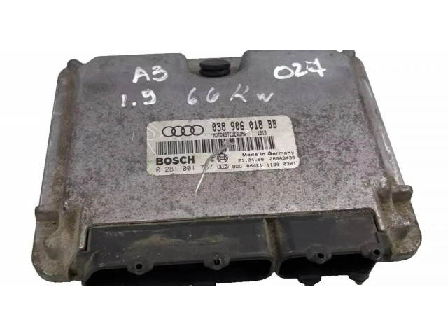 Блок управления двигателя 038906018BB, 28SA3439   Audi A3 S3 8L