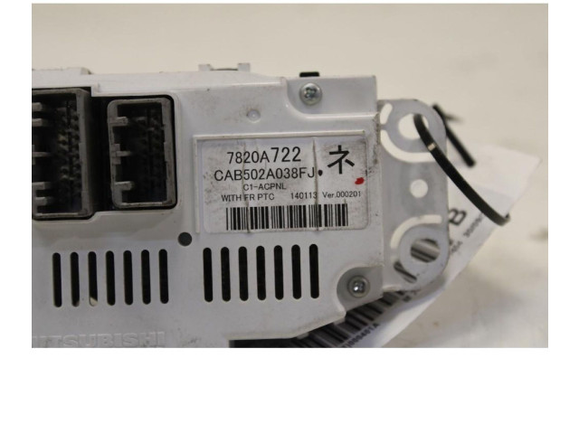 Блок управления климат-контролем 7820A722   Mitsubishi ASX