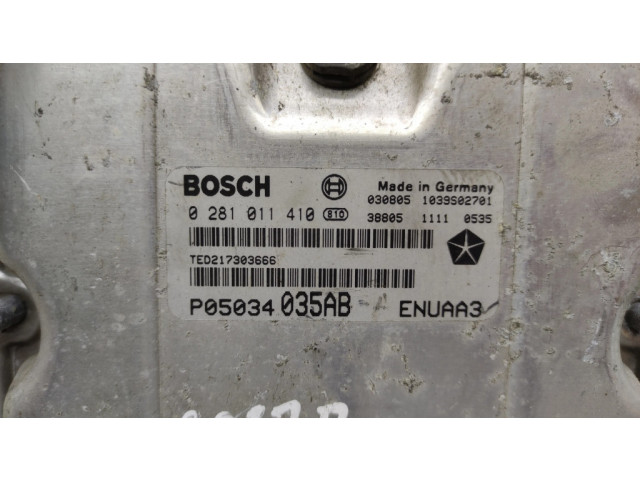 Блок управления двигателя 0281011410, P05034035AB   Chrysler PT Cruiser