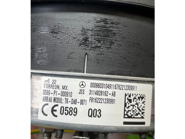 Подушка безопасности водителя A0008603104   Mercedes-Benz GLE W167