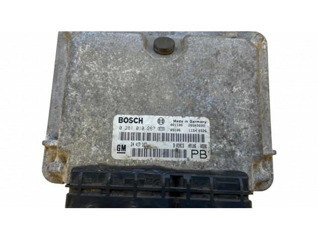 Блок управления двигателя 24417167, 0281010267   Opel Astra G
