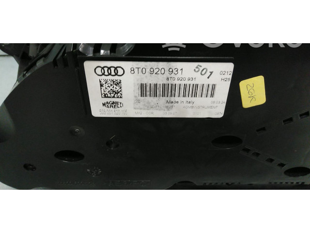 Přístrojová deska  Audi A5 8T 8F 2007 8T0920931, 8T0920931X  