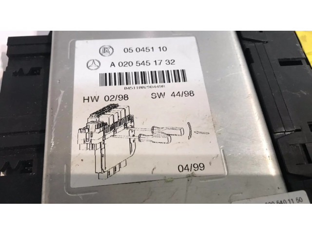   Pojistková skříňka A0205451832, 05045110   Mercede-Benz S W220 2001