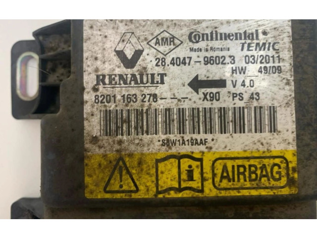 Блок подушек безопасности 8201163278   Renault Sandero I