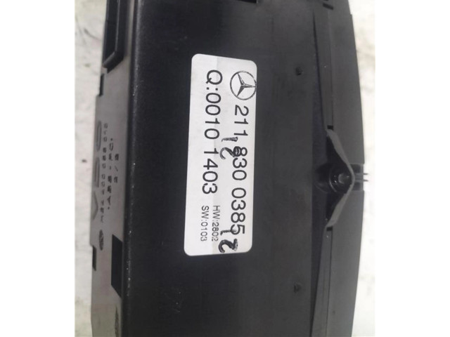 Блок управления климат-контролем 2118300385, 0070010   Mercedes-Benz E AMG W211