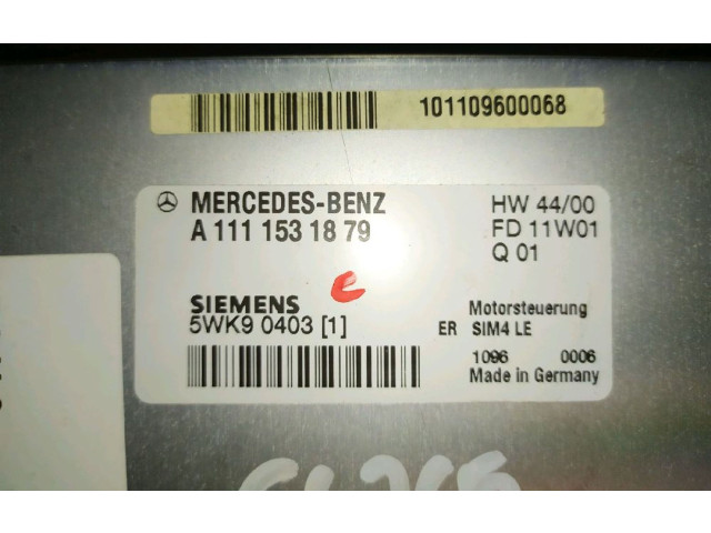 Řídící jednotka 1111533579, 1111533579   Mercedes-Benz E W210 2001
