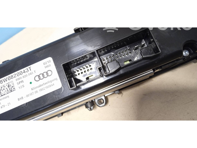 Блок управления климат-контролем 8W0820043T   Audi A5